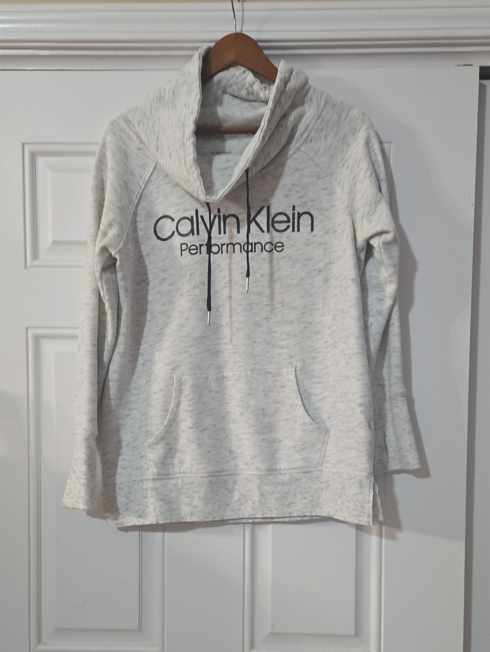 Calvin Klein Performance Light Cream Hooded Pullover
